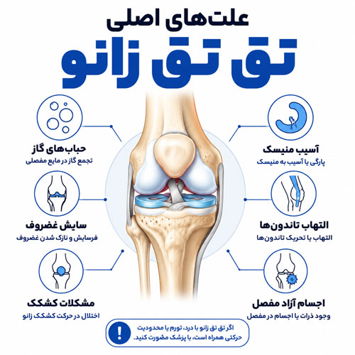 صدای تق تق زانو
